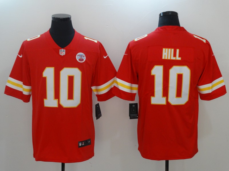 Men Kansas City Chiefs #10 Hill Red Nike Vapor Untouchable Limited NFL Jerseys